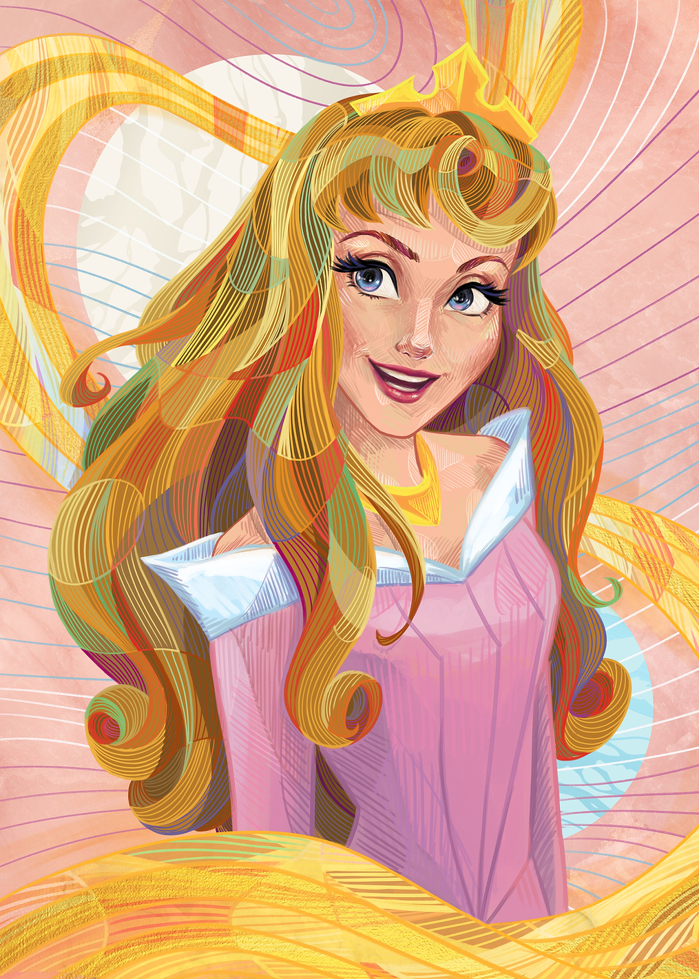 Colored Pencil Aurora: постер из коллекции Disney Princess
