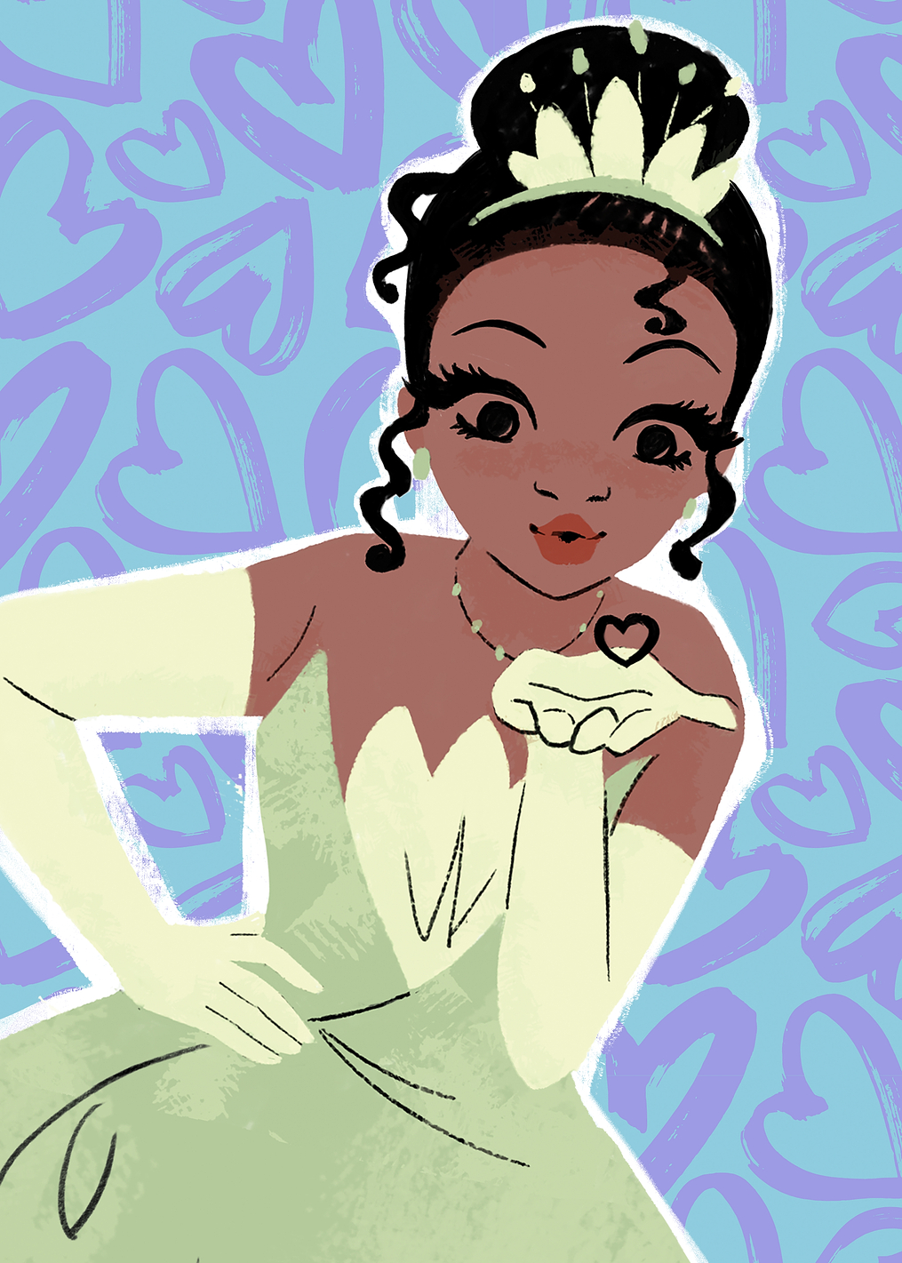 Tiana Bold Sketch: постер из коллекции Disney Princess