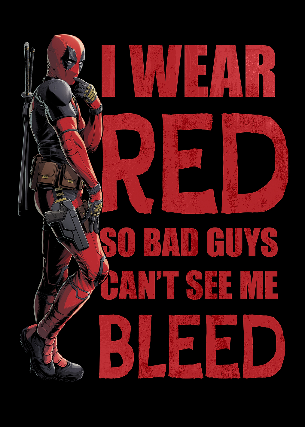 Red Bleed Deadpool: постер из коллекции Marvel