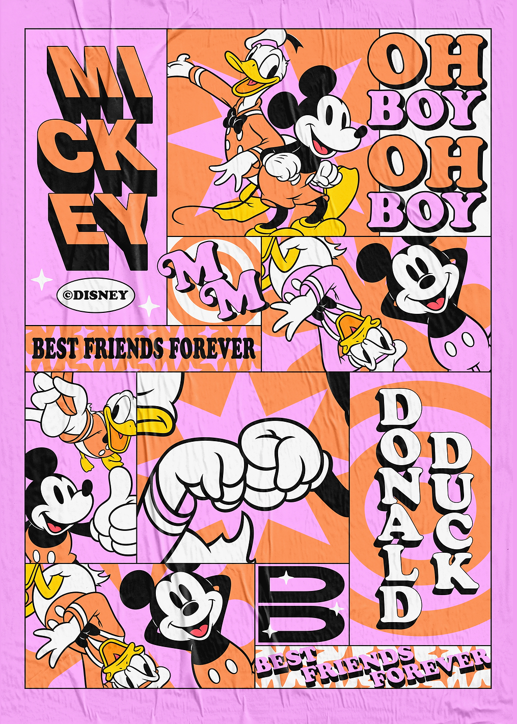 Mickey Donald Oh Boy: постер из коллекции Mickey & Friends