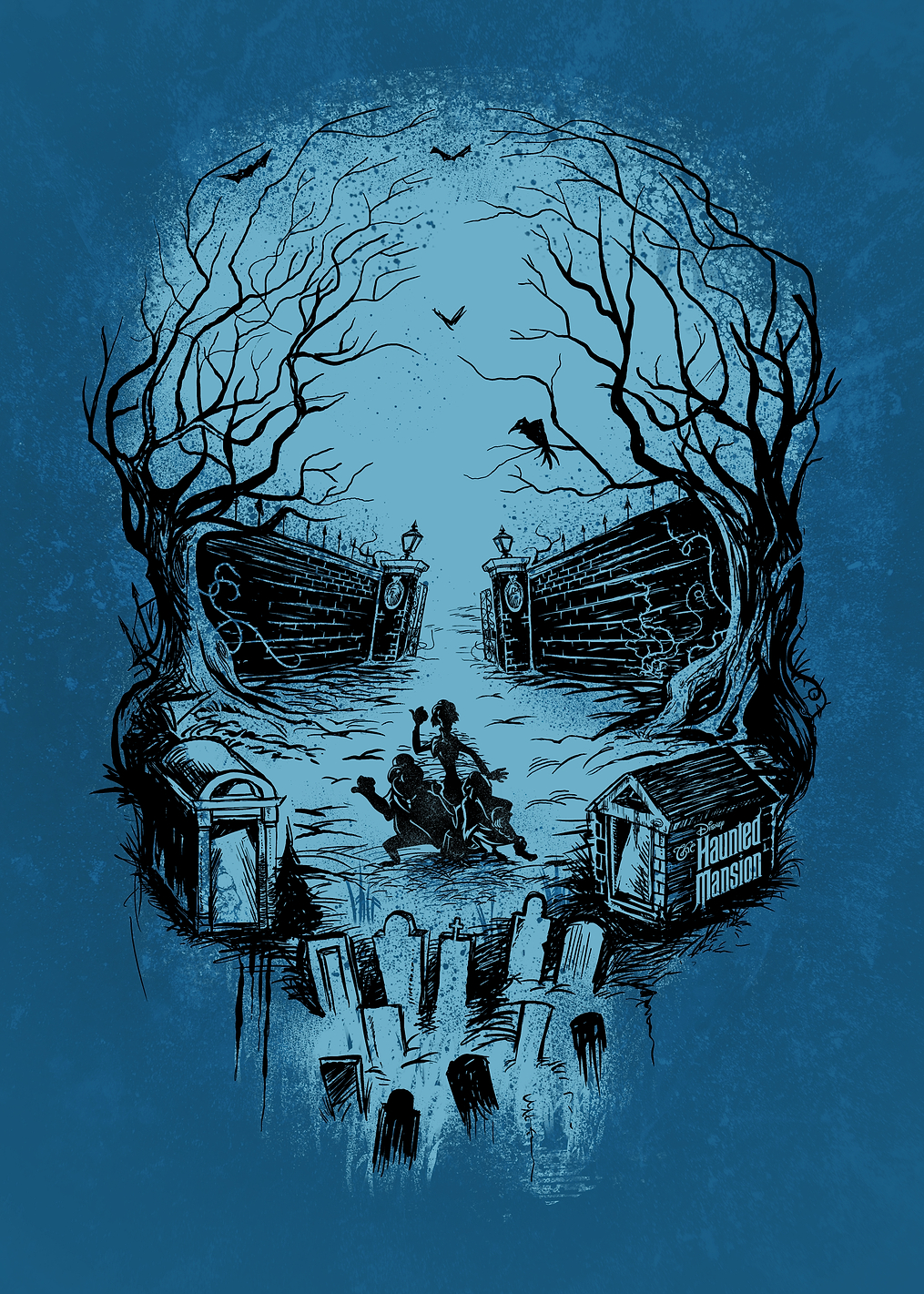 Haunted Mansion Skull: постер из коллекции Disney