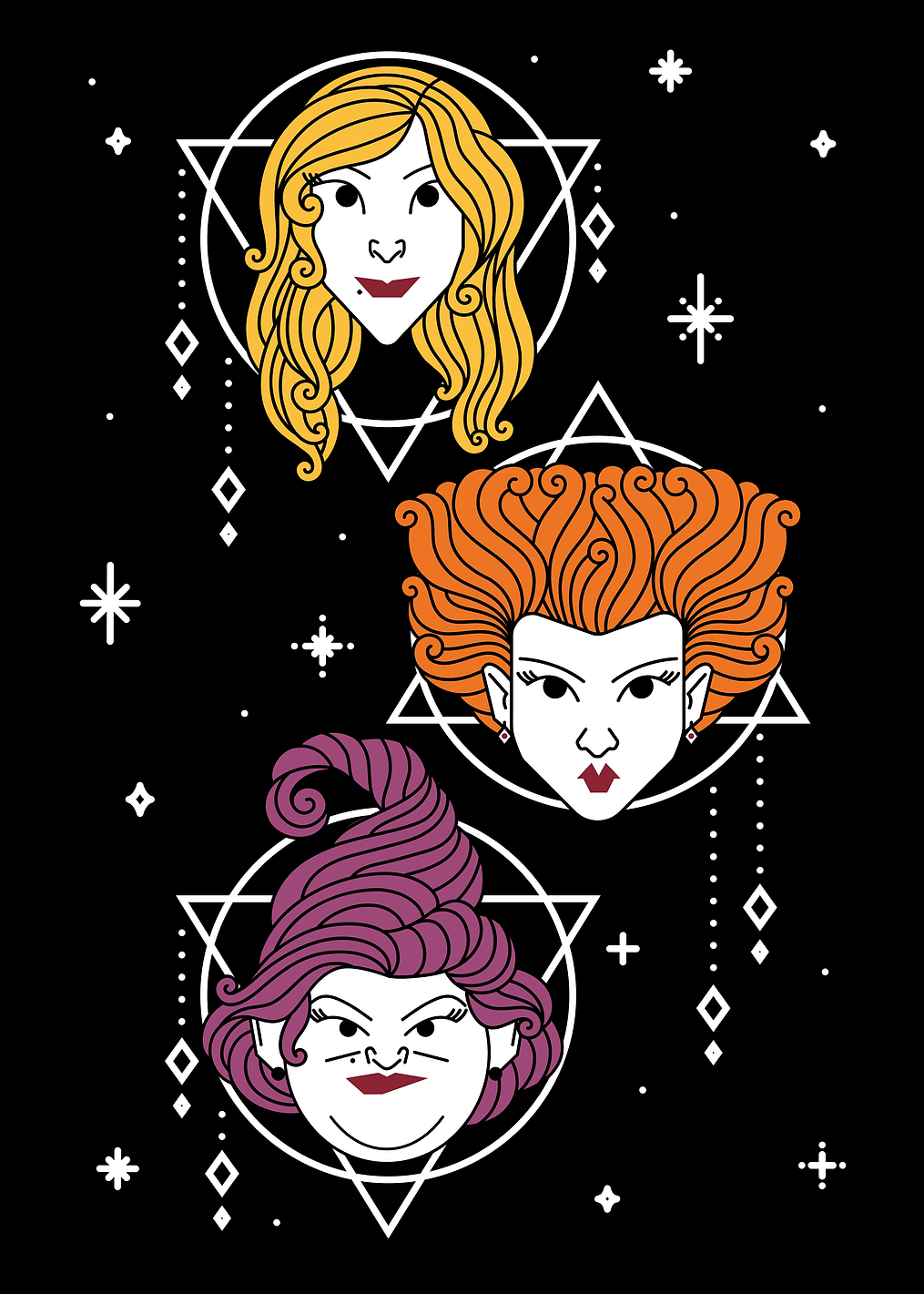Hocus Pocus Heads: постер из коллекции Disney