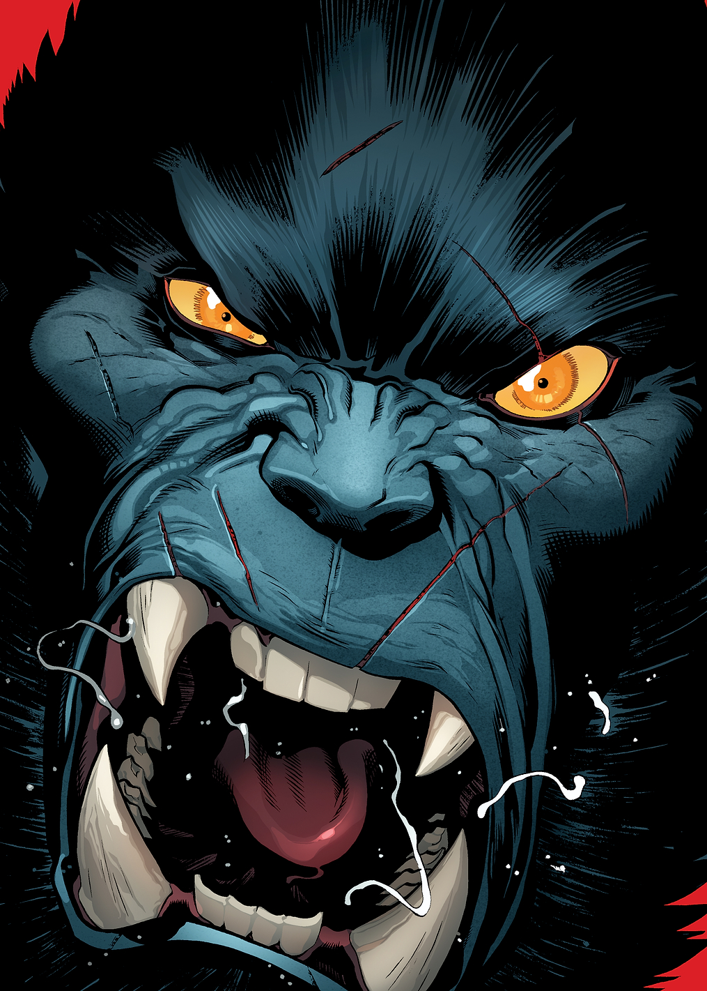 X-Men Beast Close-Up: постер из коллекции Marvel