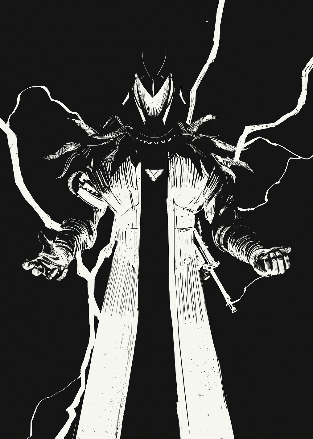 Warlock Black & White: постер из коллекции Destiny