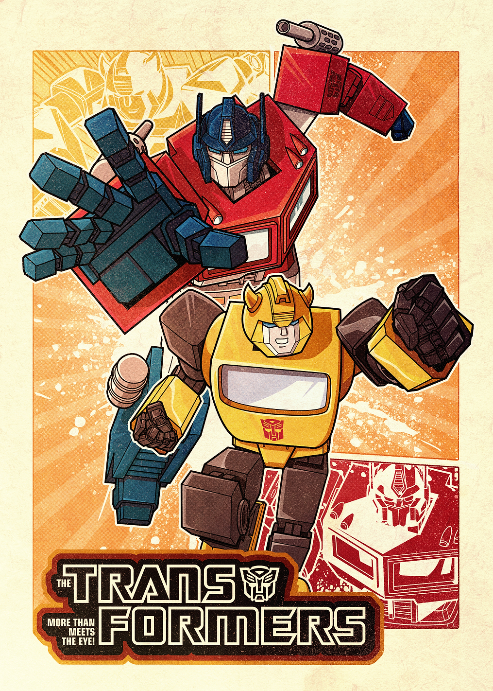Optimus Bumblebee Comic: постер из коллекции Transformers