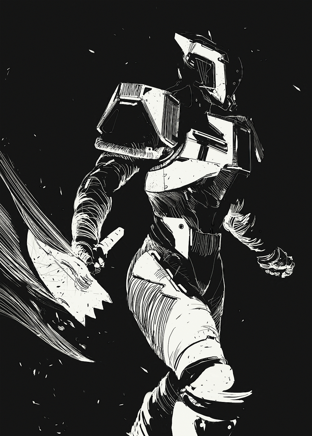 Titan Black & White: постер из коллекции Destiny