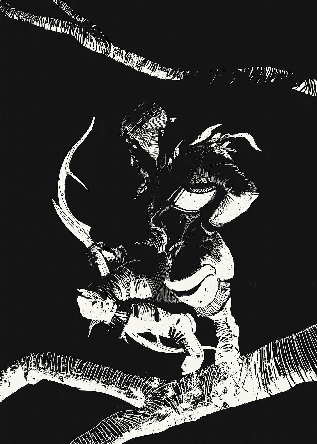 Hunter Black & White: постер из коллекции Destiny