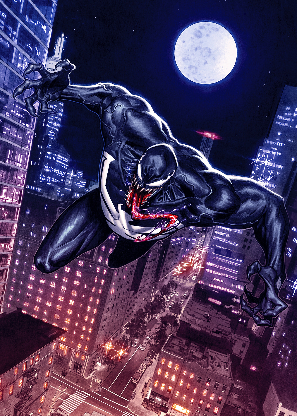 Venom Cityscape Moon: постер из коллекции Marvel