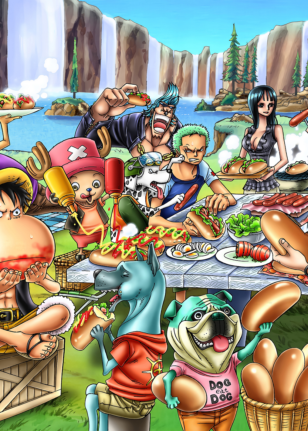 Hot Dogs: постер из коллекции One Piece