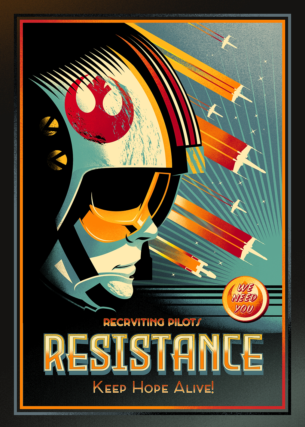 Resistance Pilots: постер из коллекции Star Wars