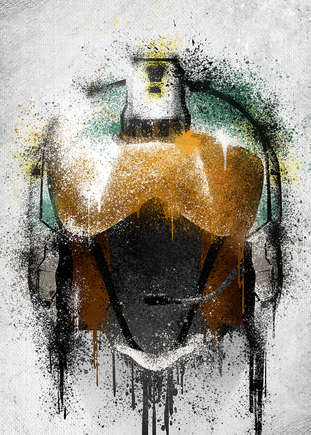 Wedge Antilles Helmet: постер из коллекции Star Wars