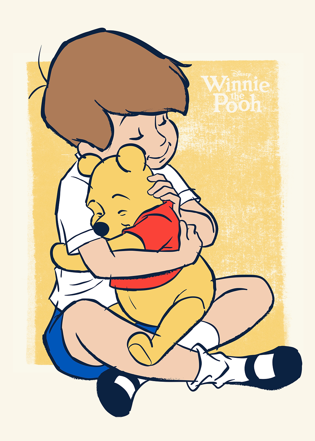 Christopher Hugs Pooh: постер из коллекции Disney