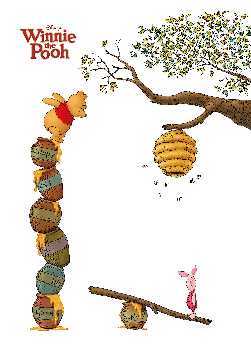 Pooh See Saw Poster: постер из коллекции Disney