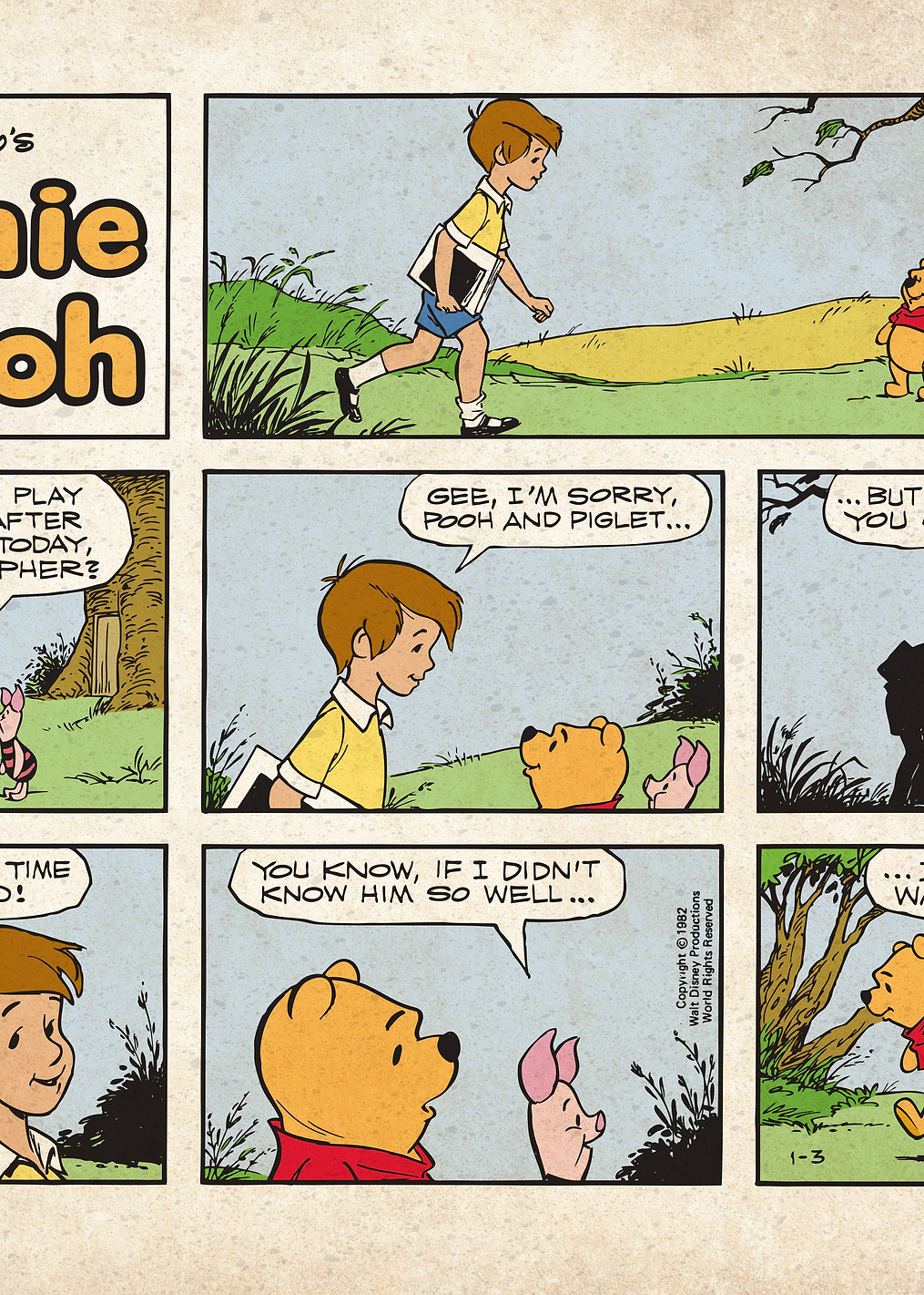 Winnie The Pooh Comic: постер из коллекции Disney