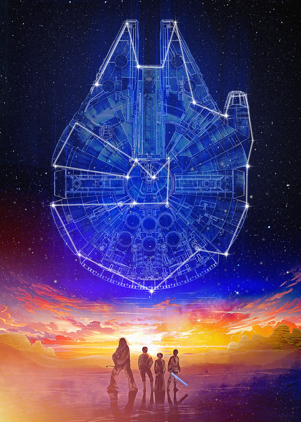 Falcon Constellation: постер из коллекции Star Wars