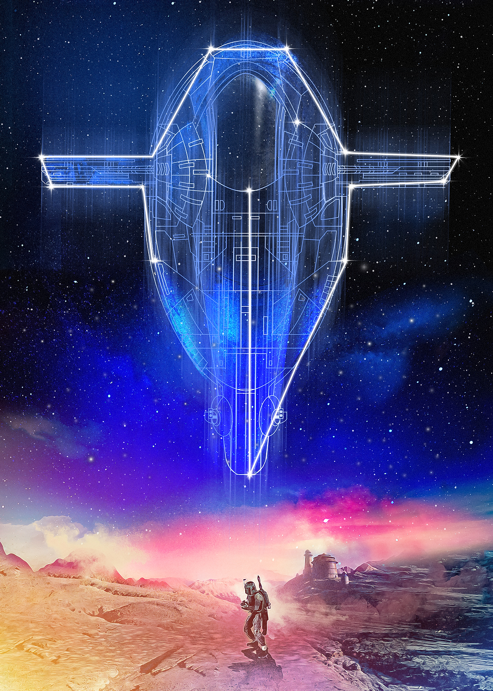Slave I Constellation: постер из коллекции Star Wars