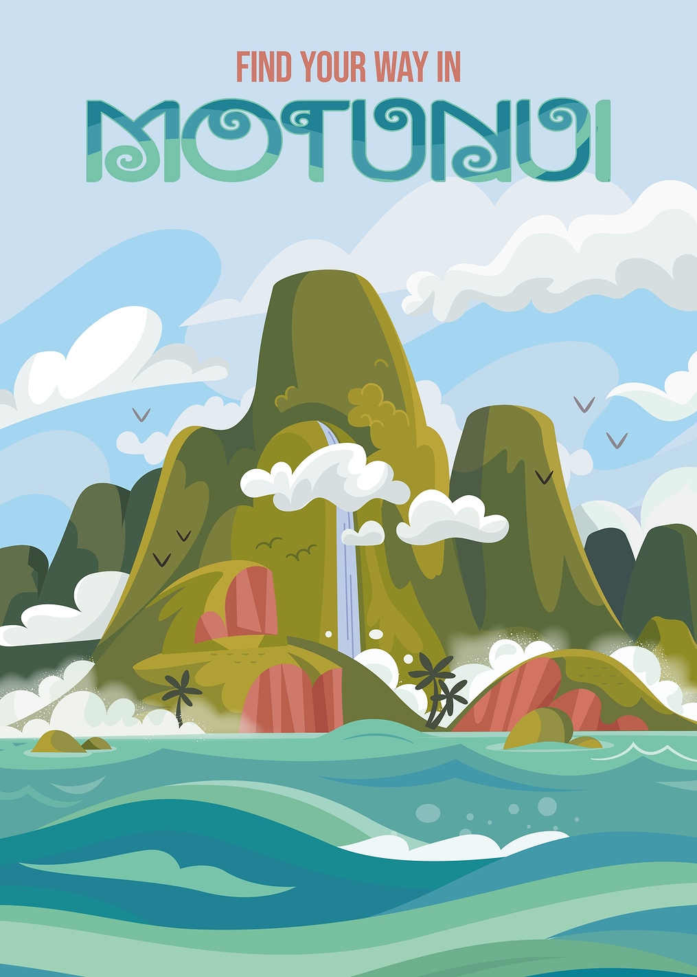Moana Motunui Island: постер из коллекции Disney Princess