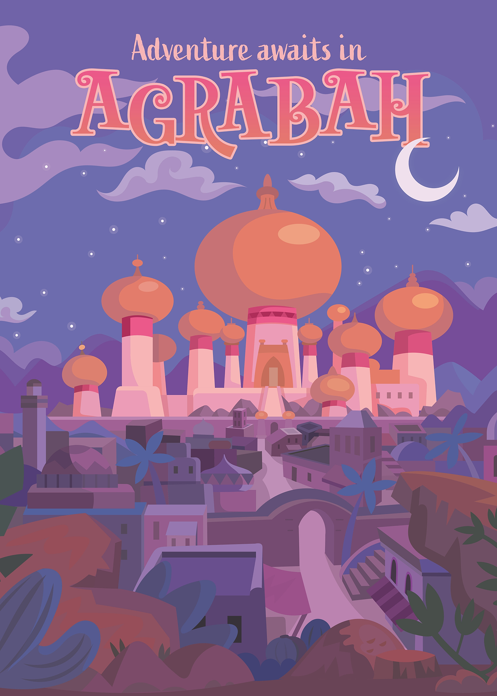 Princess Jasmine Agrabah: постер из коллекции Disney Princess