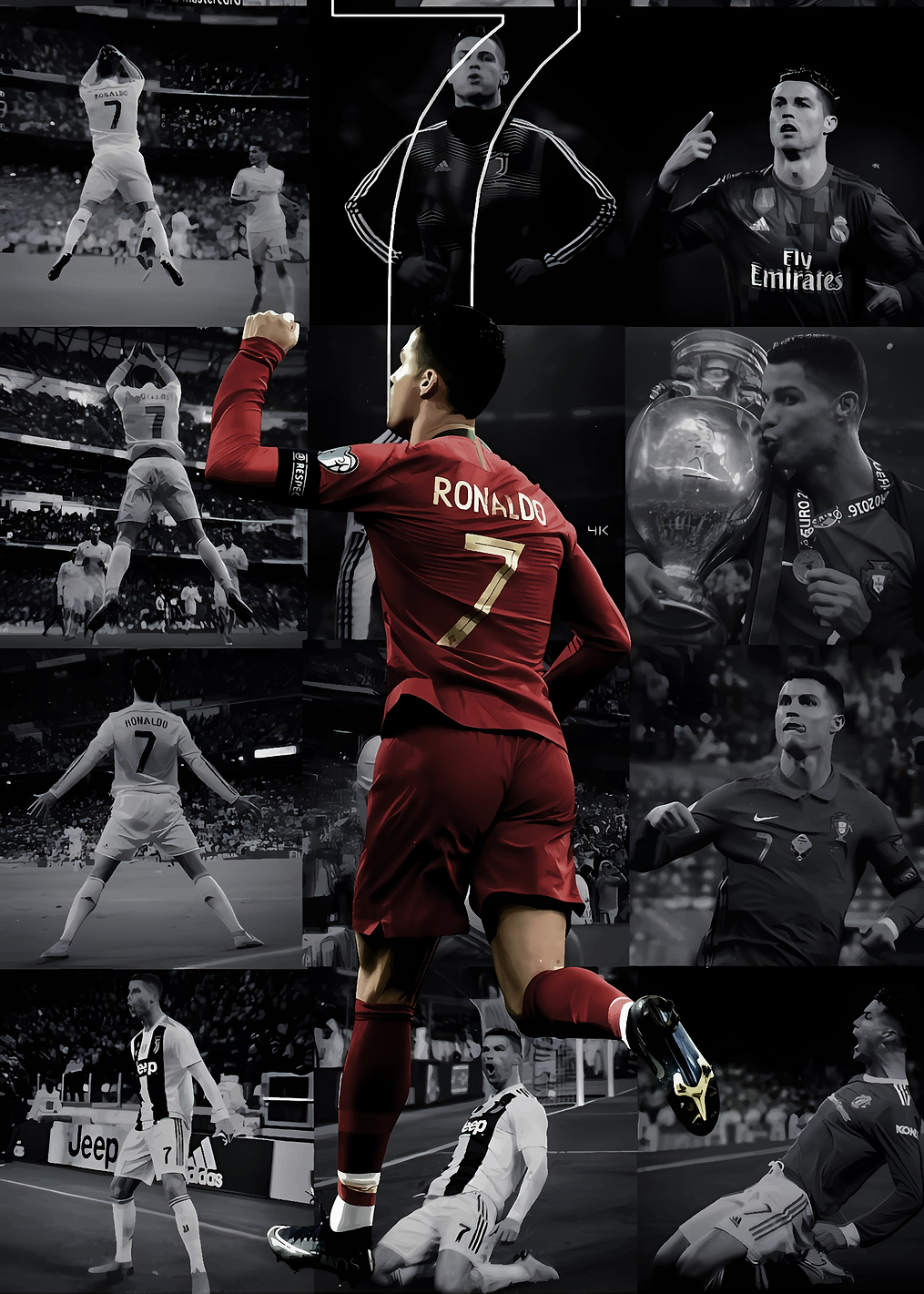Cristiano Ronaldo Collage: постер из коллекции Криштиану Роналду