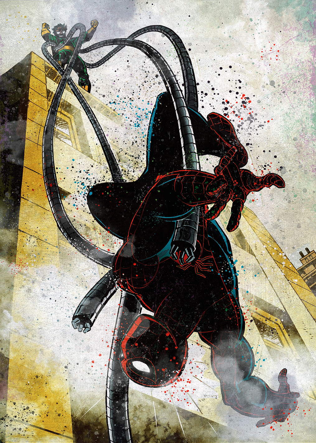 Dark Edition Spider-Man vs Dr Octopus: постер из коллекции Marvel