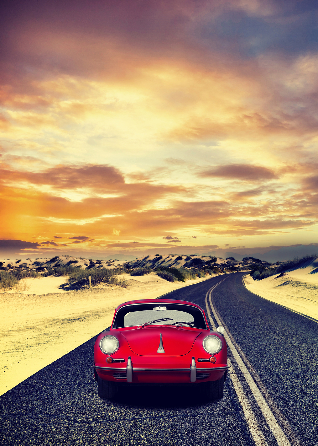 356 Sunset: постер из коллекции Porsche 911