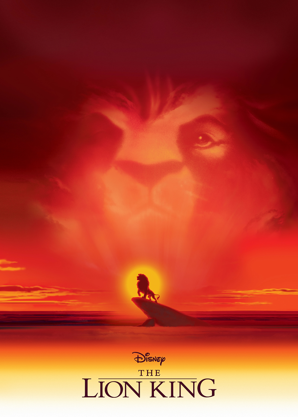 Lion King Red Sunset: постер из коллекции Disney