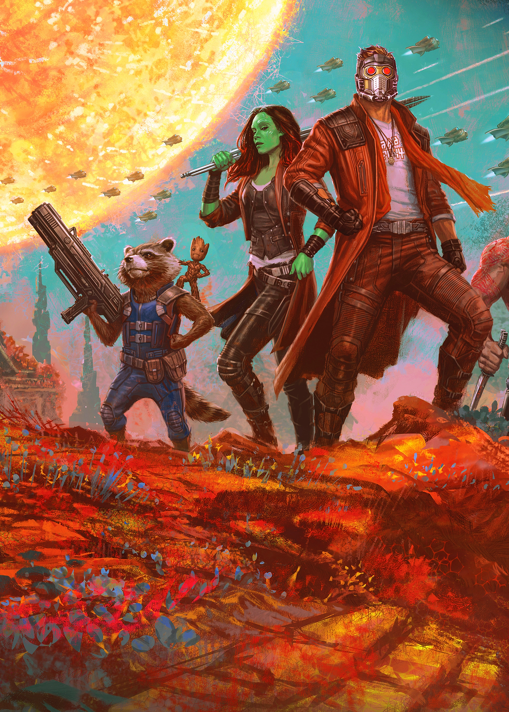 Guardians Group Pose: постер из коллекции Marvel