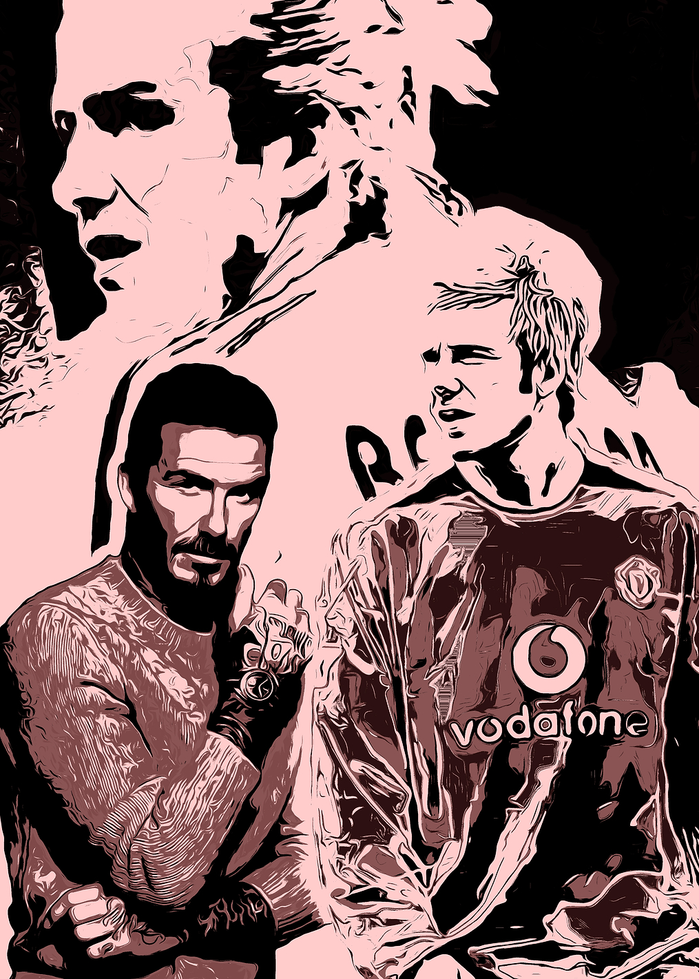 David Beckham Manchester United: постер из коллекции Дэвид Бекхэм