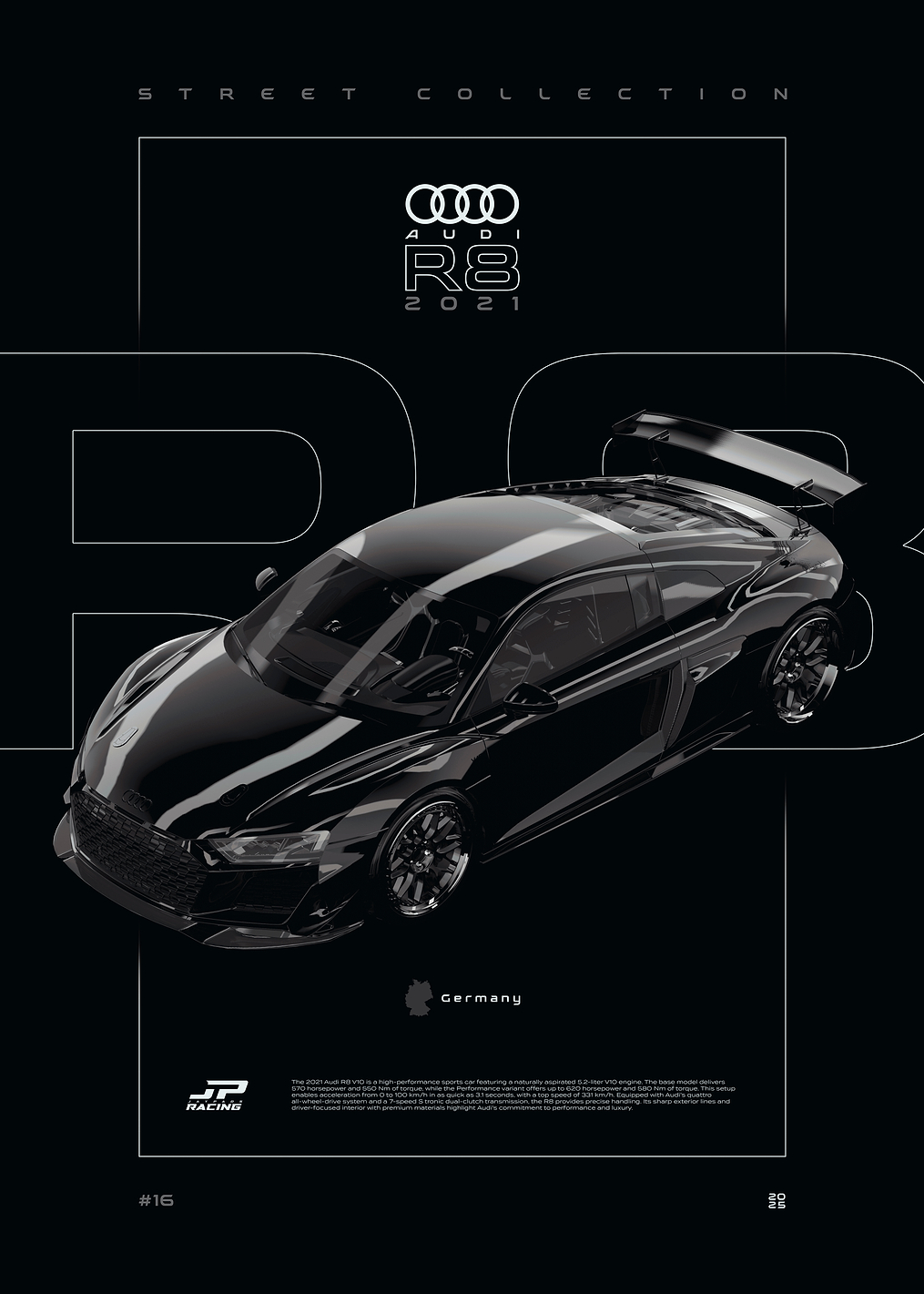 Audi R8 2021: постер из коллекции Audi R8