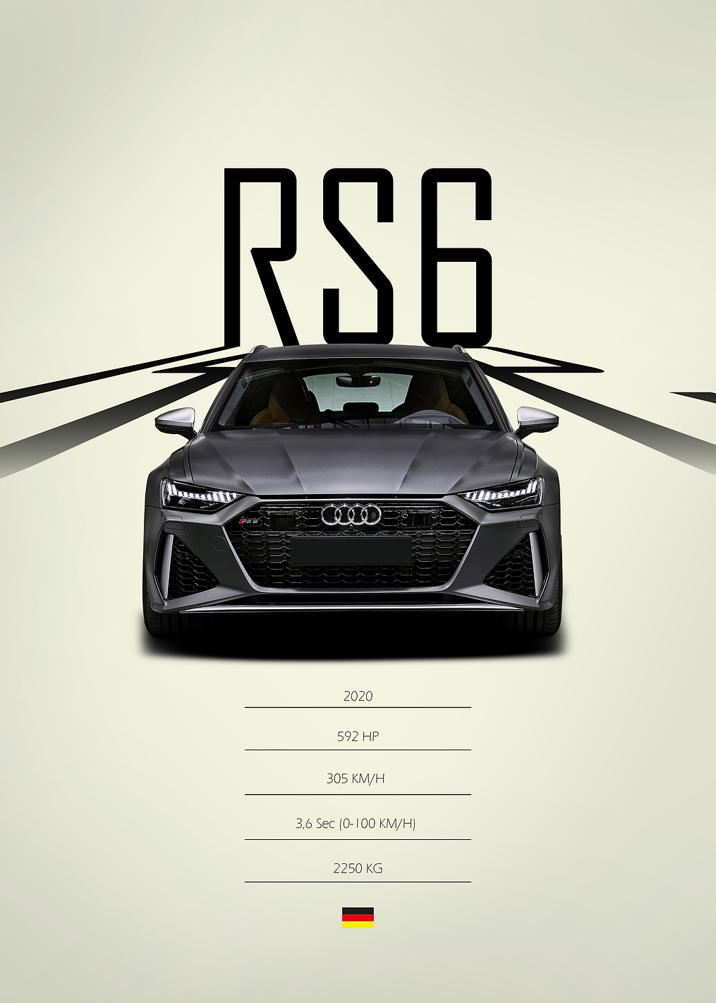 2020 Audi RS6 Avant: постер из коллекции Audi RS6