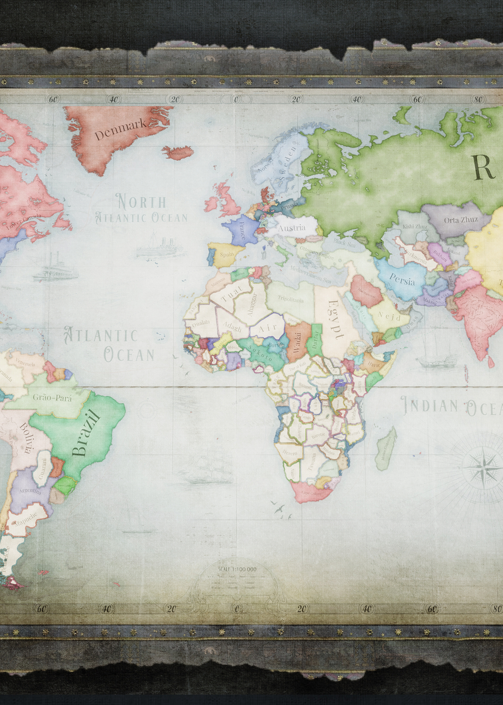 World Map - Victorian / PLATINA