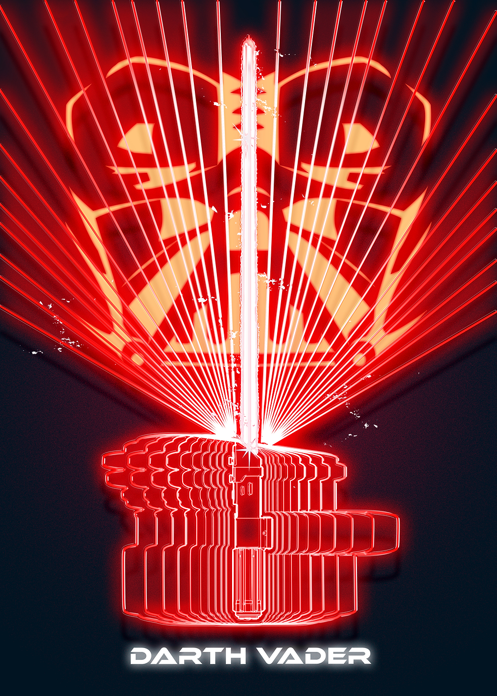 Vader Hyperdrive Glow: постер из коллекции Star Wars