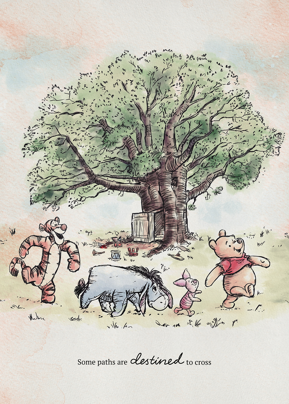 Pooh Friends Path / PLATINA