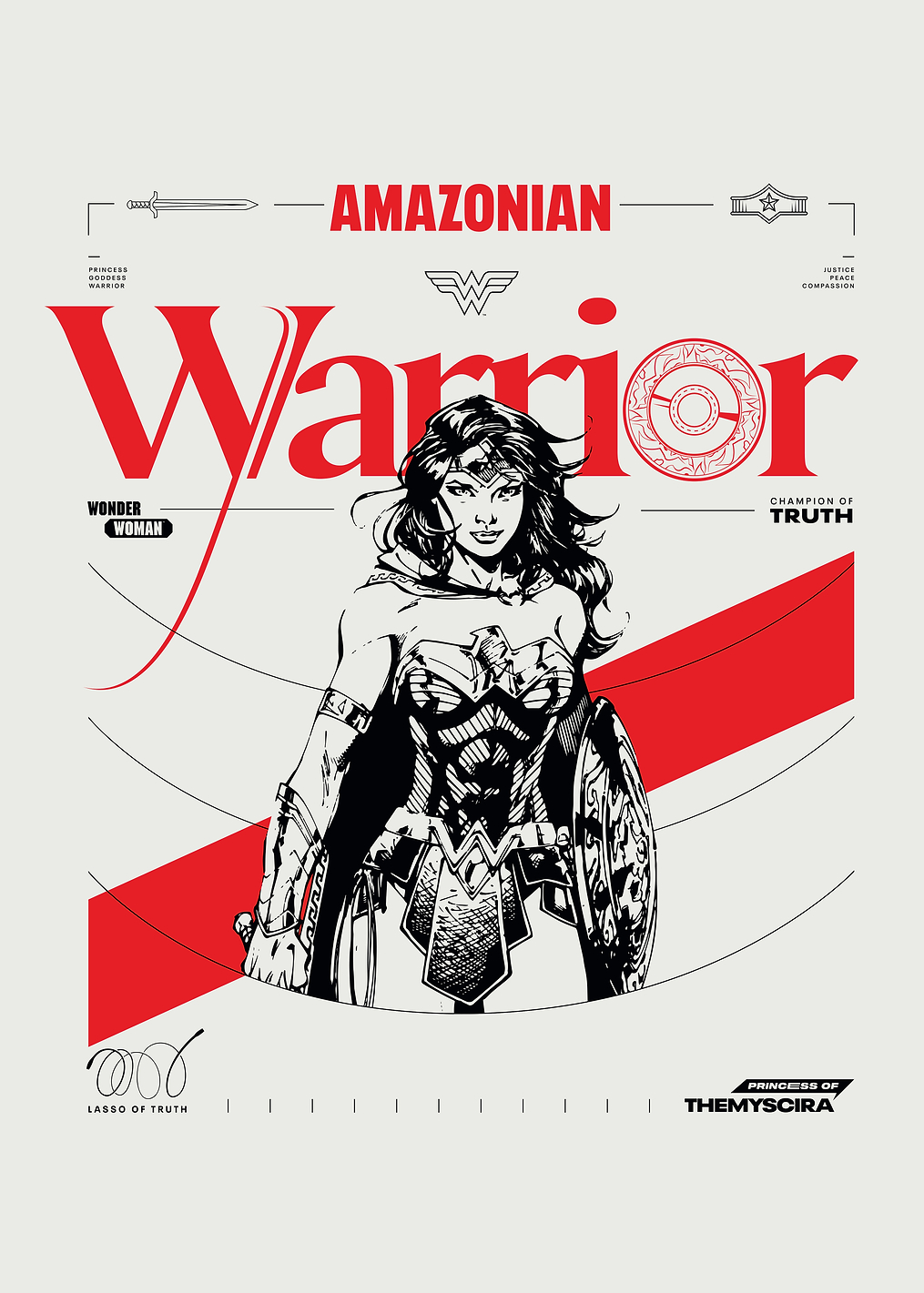 Amazonian Warrior: постер из коллекции DC Comics