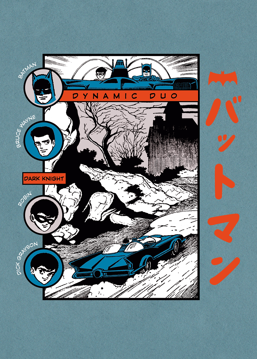 Batman Manga: постер из коллекции DC Comics