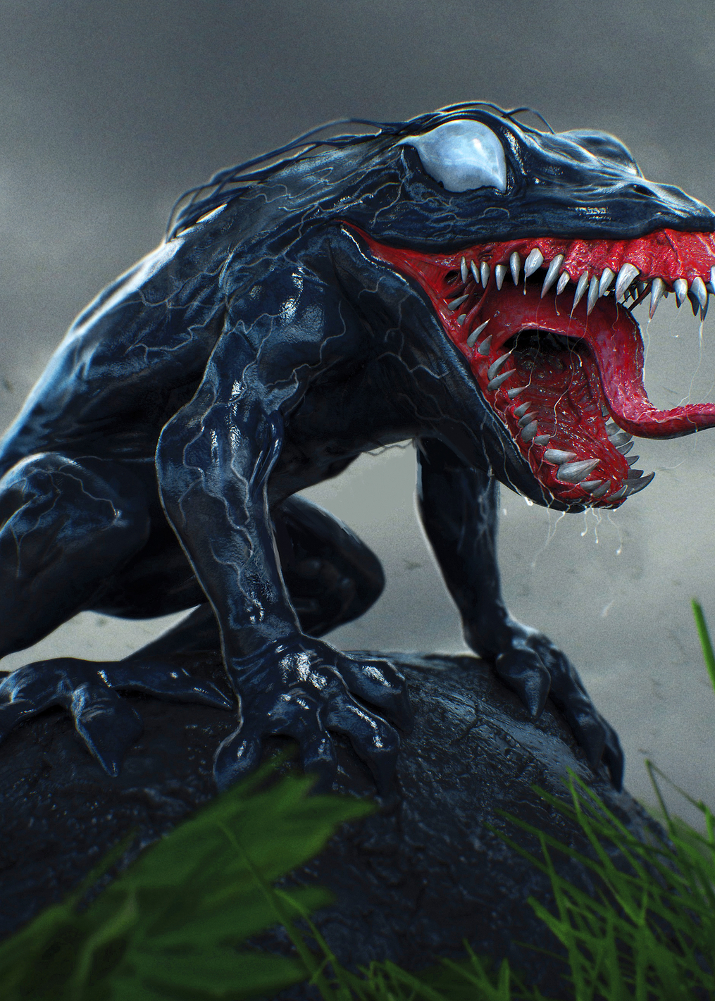 Venom Symbiote Frog: постер из коллекции Marvel