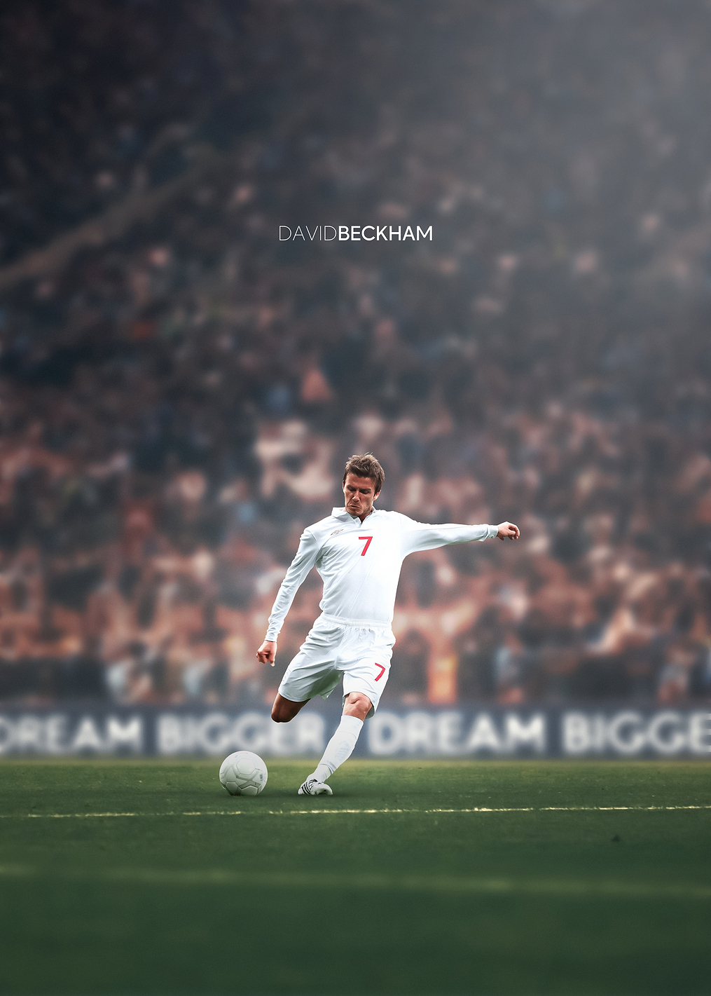 David Beckham Soccer Action: постер из коллекции Дэвид Бекхэм