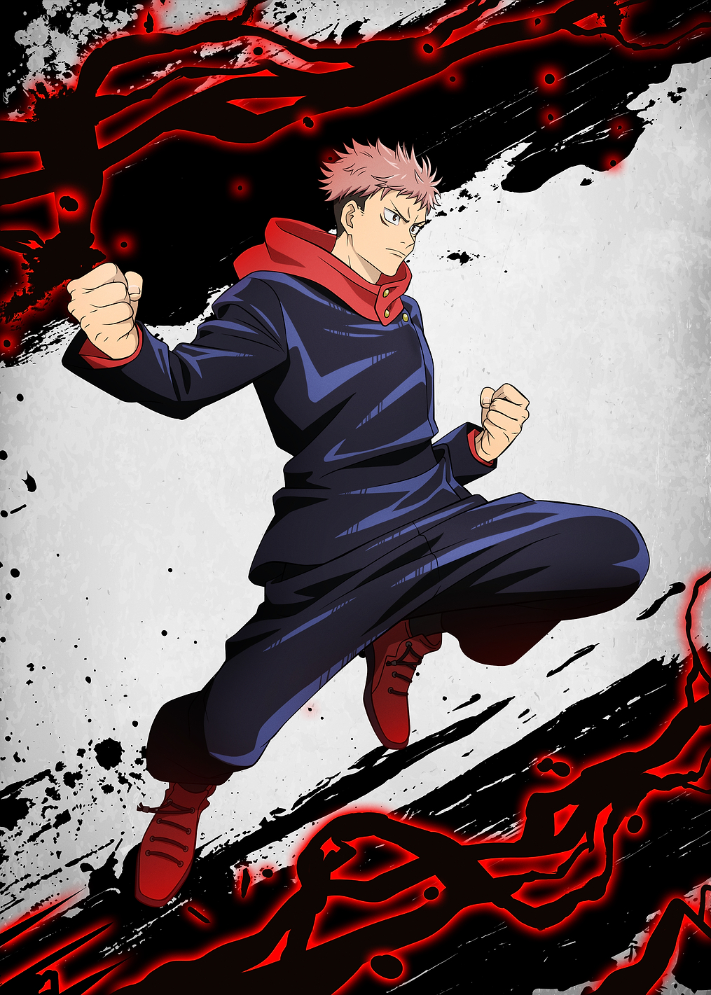JJK Characters: Itadori Yuji: постер из коллекции Jujutsu Kaisen
