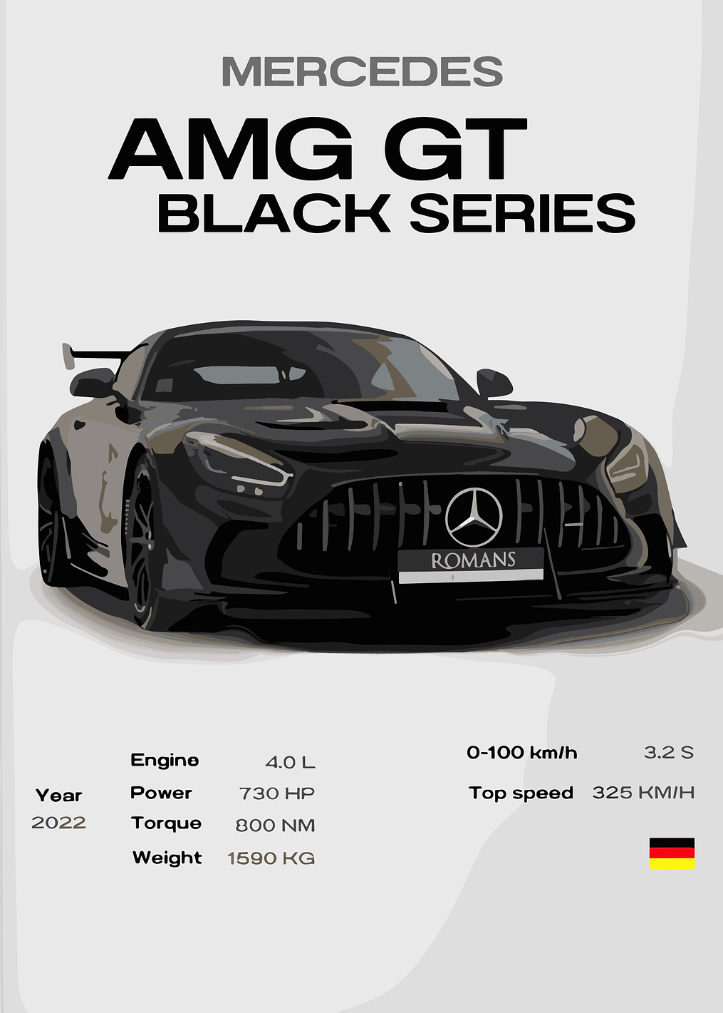 Mercedes AMG GT: постер из коллекции Mercedes-AMG GT