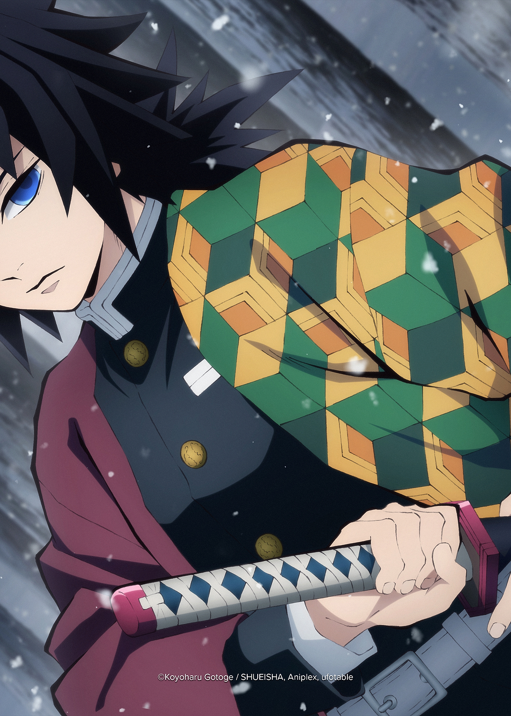 Giyu Tomioka in the Snow: постер из коллекции Demon Slayer
