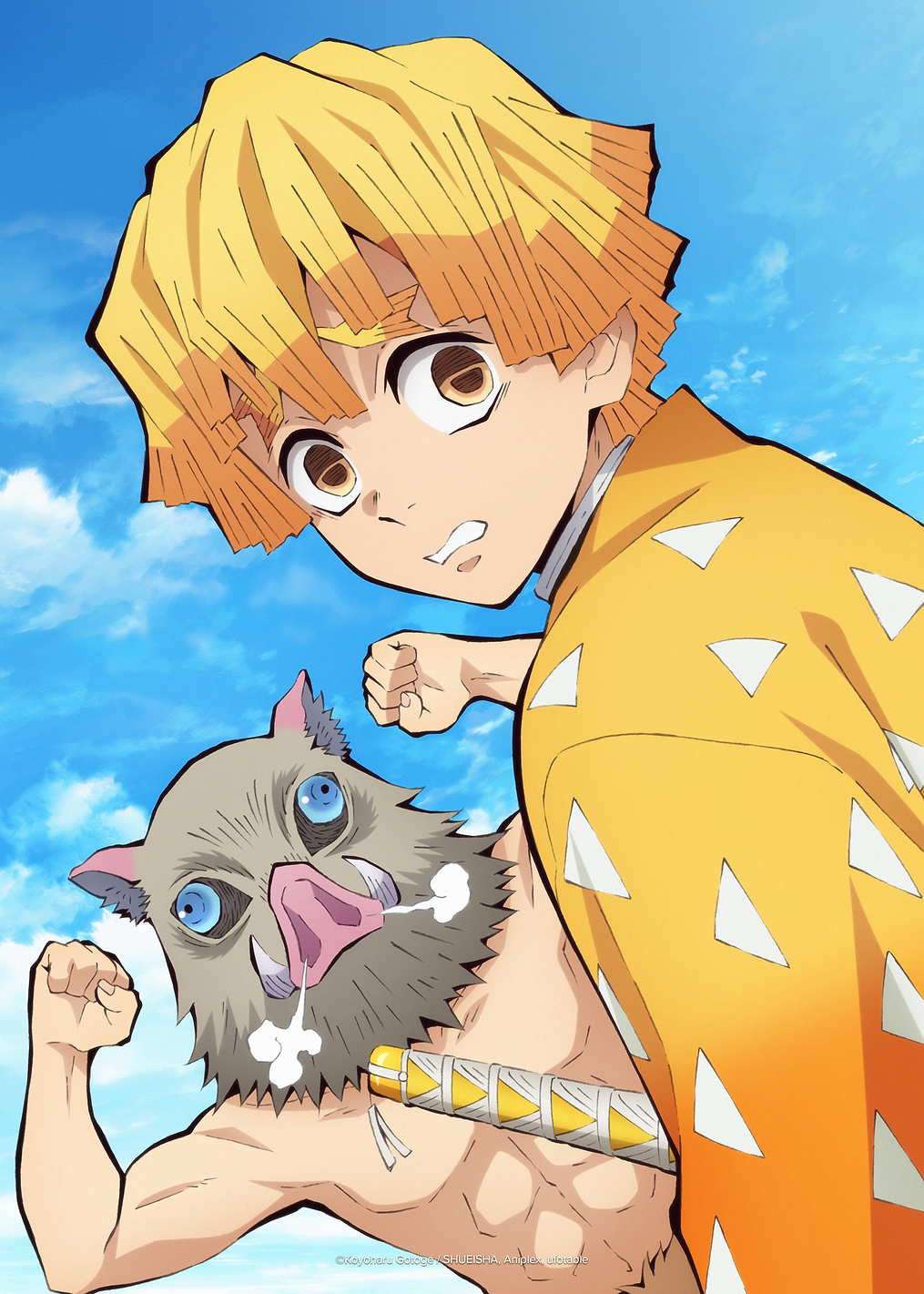 Inosuke and Zenitsu: постер из коллекции Demon Slayer