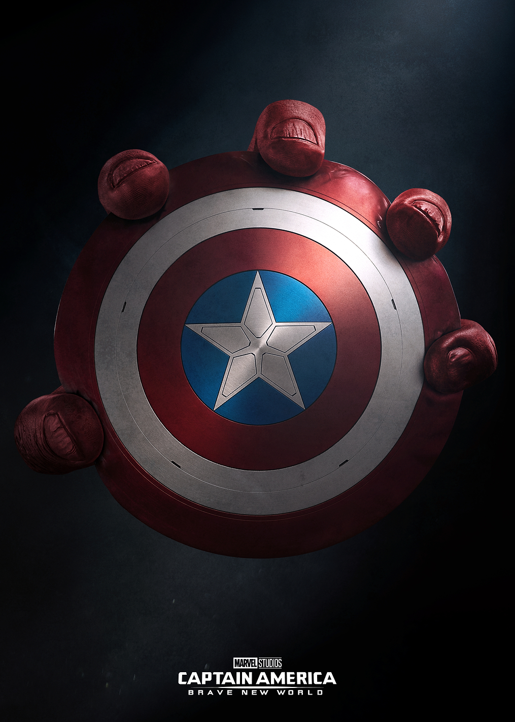 Red Hulk Holding Shield: постер из коллекции Marvel
