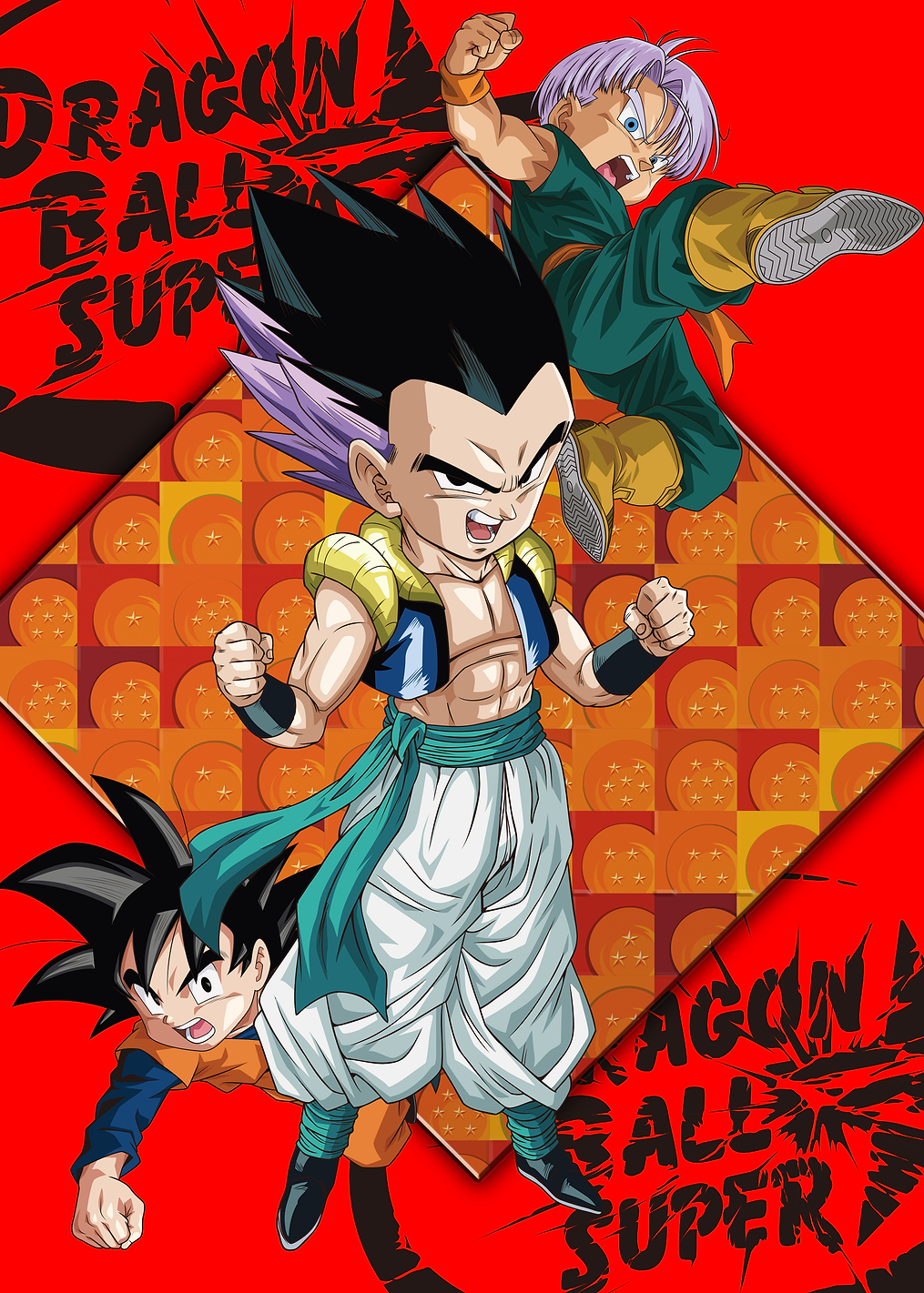 Gotenks, Goten and Trunks: постер из коллекции Dragon Ball Super