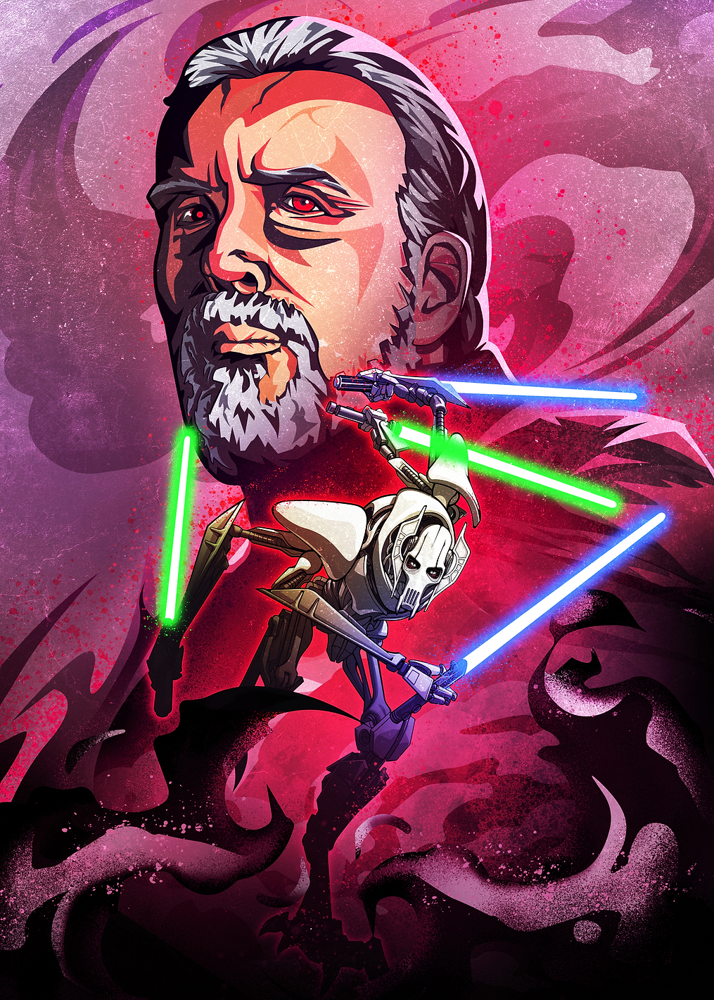Gen Grievous & Count Dooku: постер из коллекции Star Wars