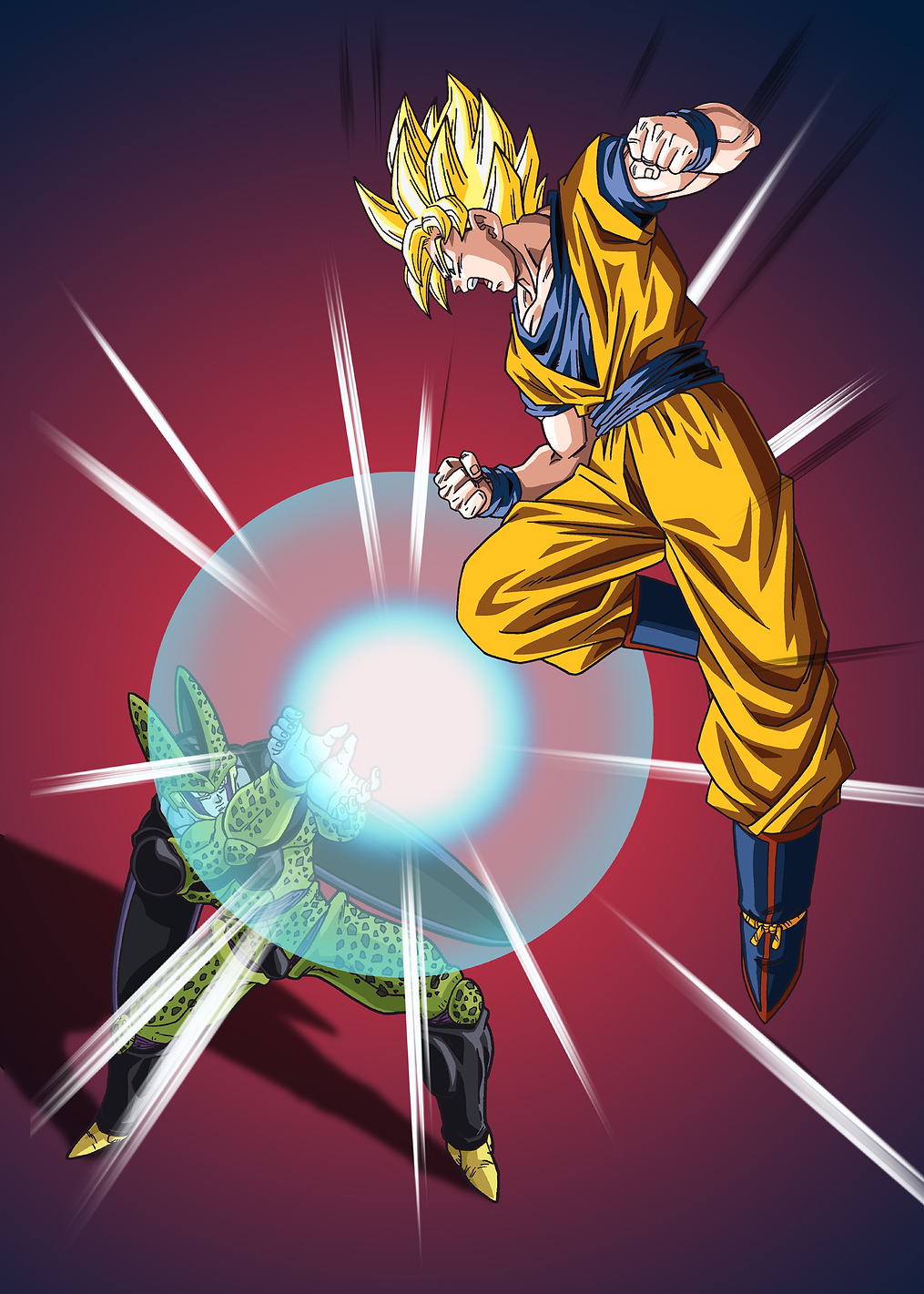 Goku vs. Cell: постер из коллекции Dragon Ball Z