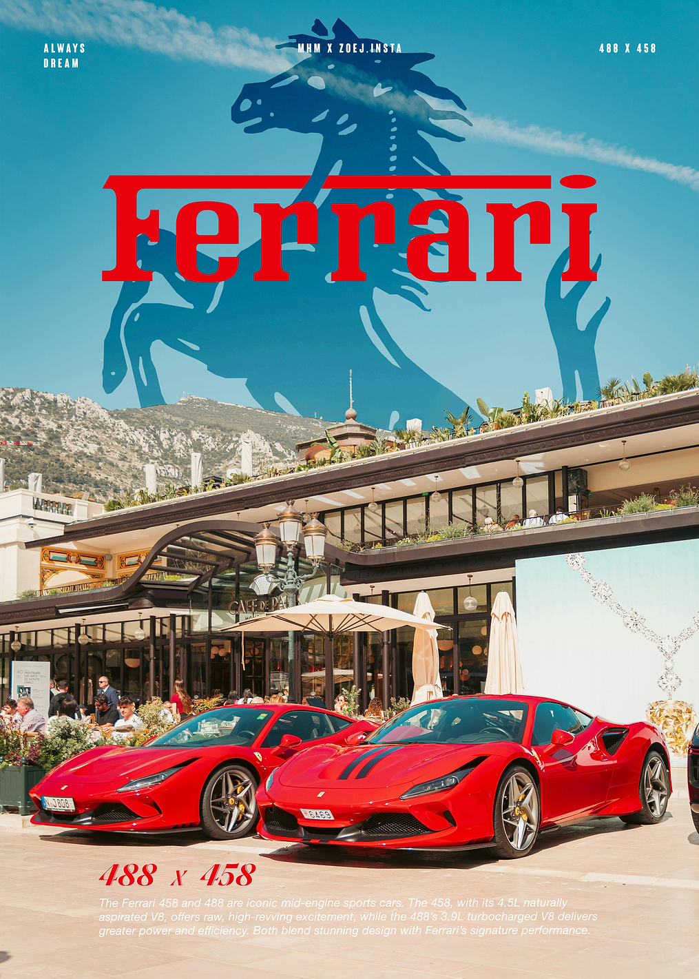 Ferrari 488 & 458: постер из коллекции Ferrari 488