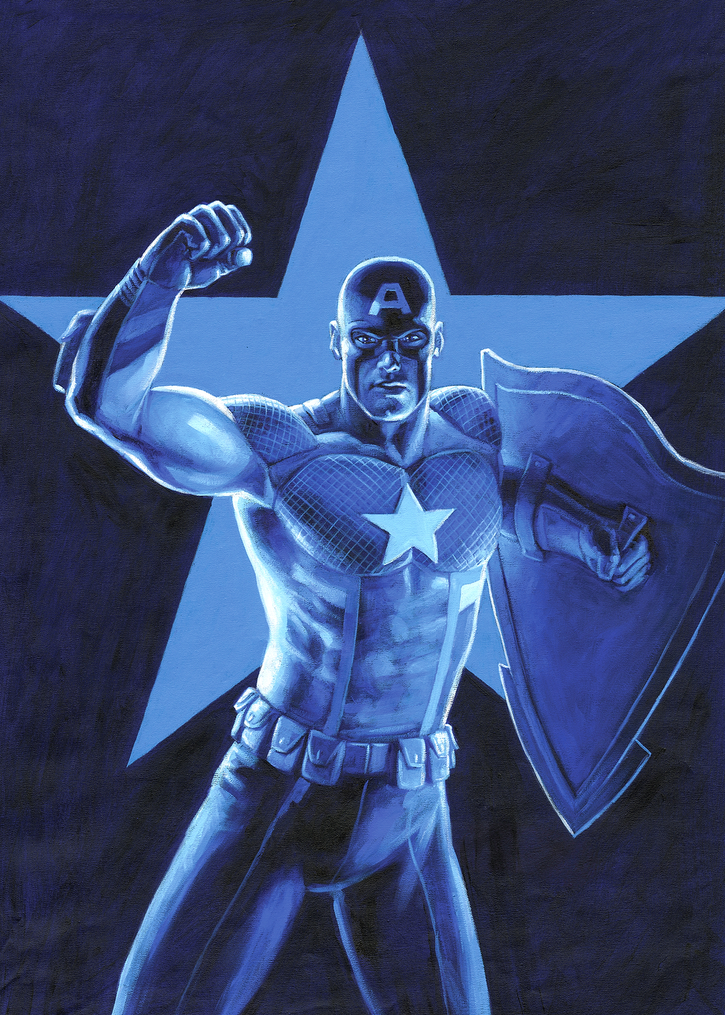 Captain America Blue: постер из коллекции Marvel