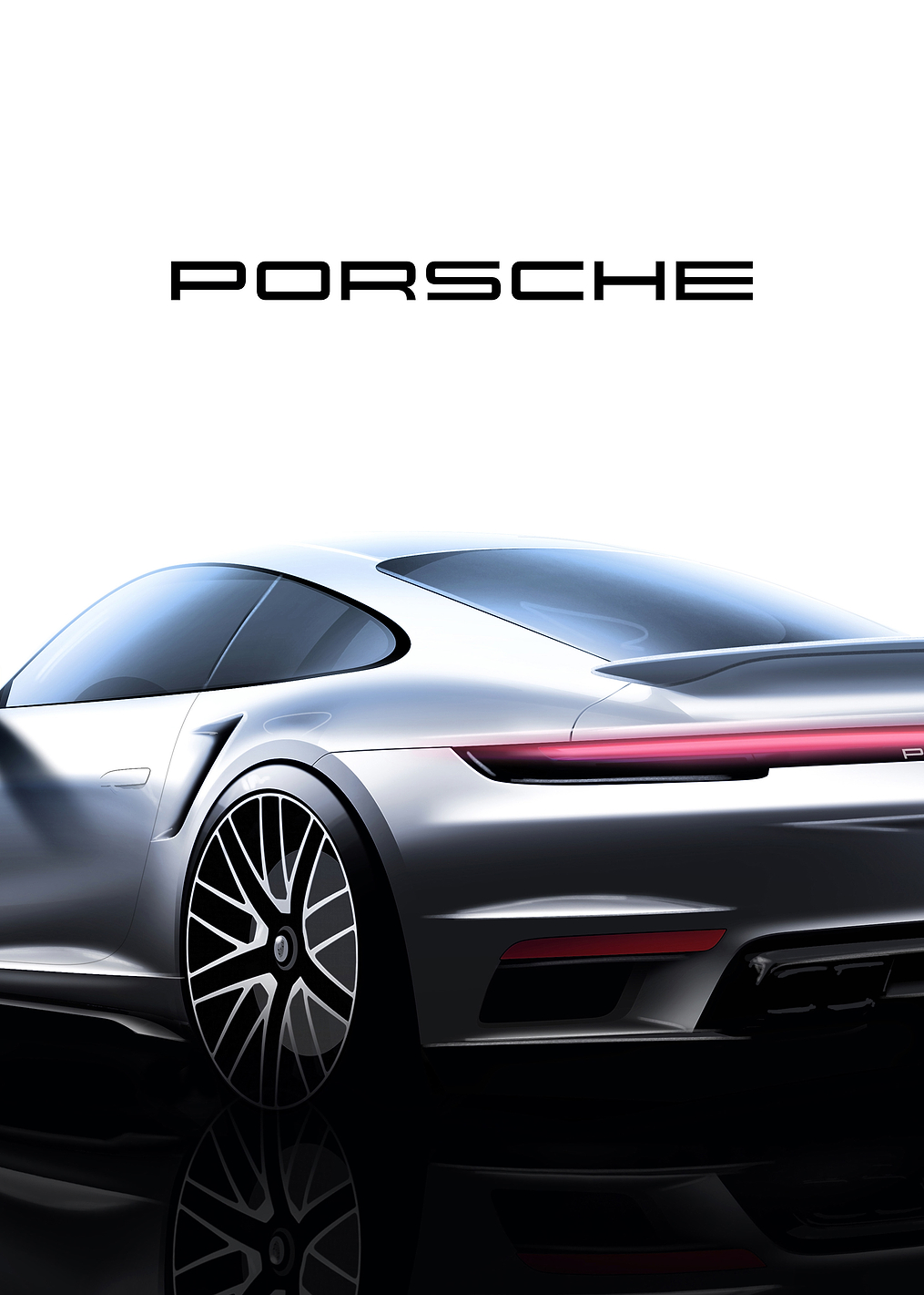 Porsche 911 Silver Back: постер из коллекции Porsche