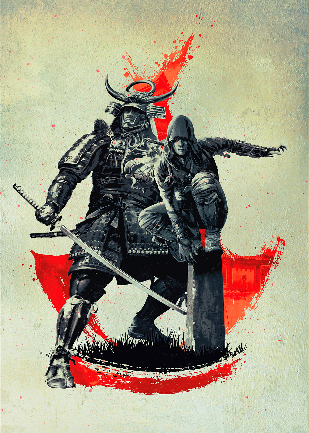 Yasuke & Naoe: White: постер из коллекции Assassin's Creed