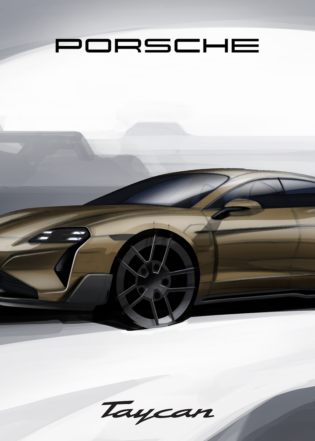 Porsche Taycan Concept: постер из коллекции Porsche